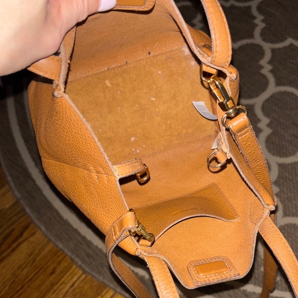 Madewell The Mini Shopper Tote in Soft Grain Pebbled Leather - Picture 9 of 9